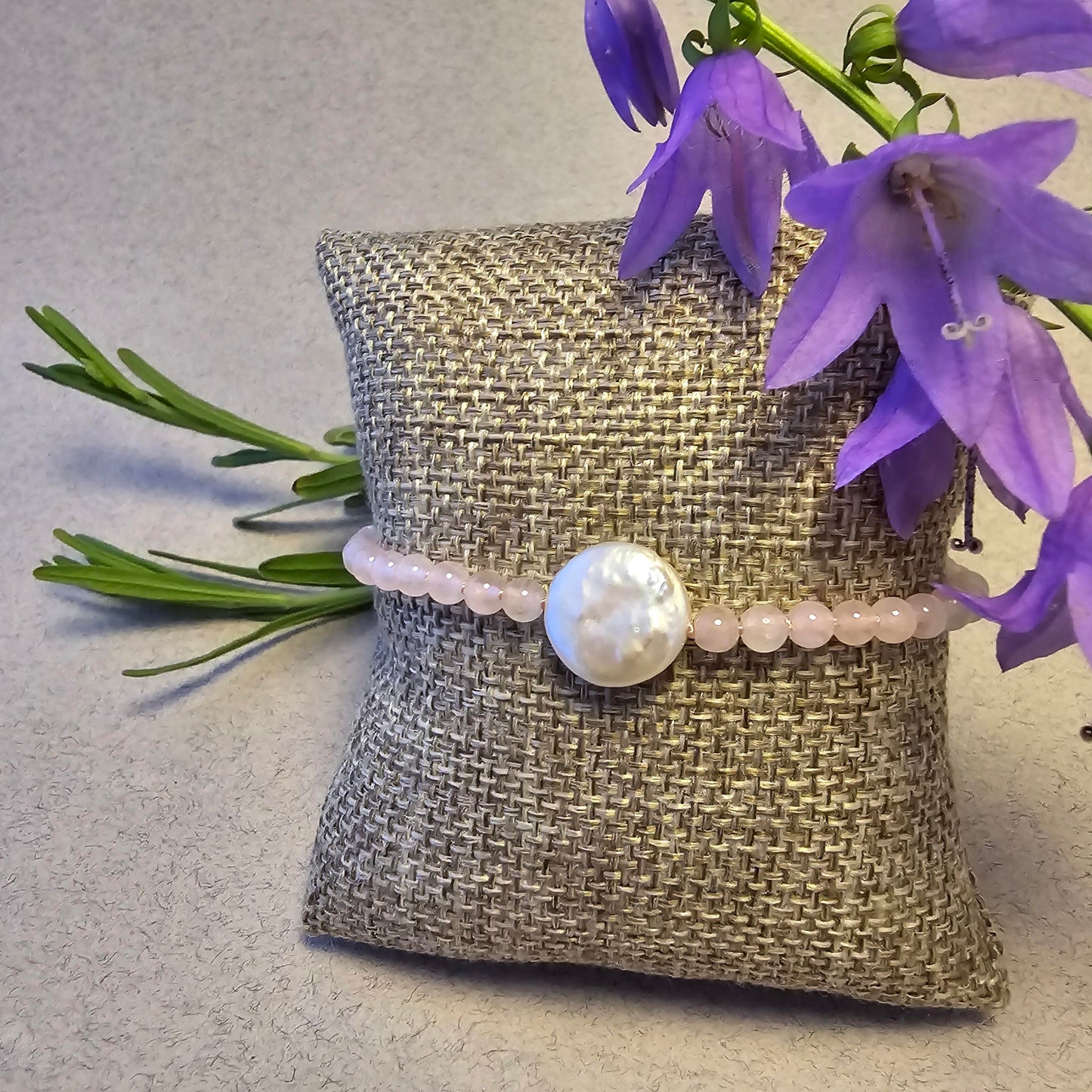 Spare Change Bracelet - Rose Quartz