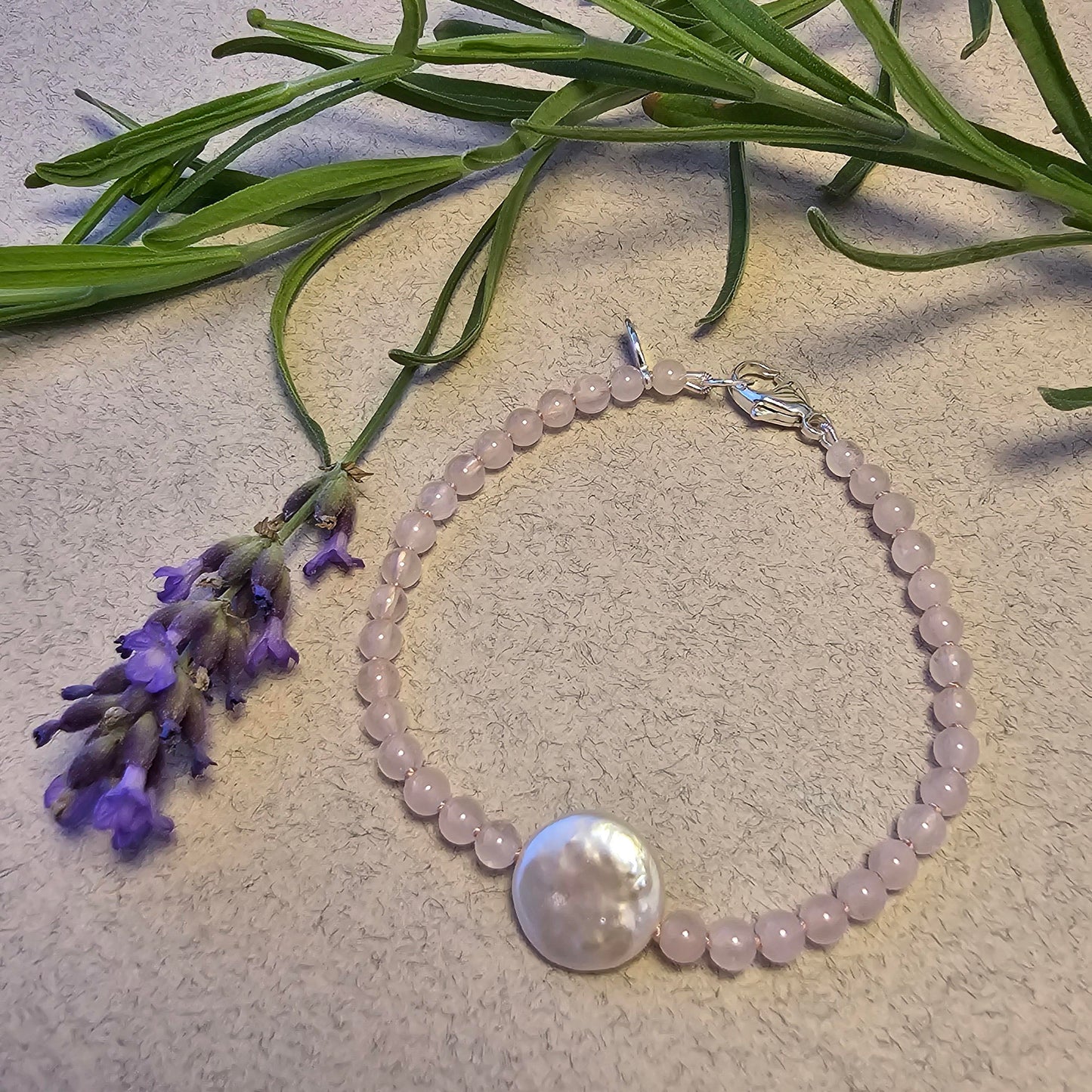 Spare Change Bracelet - Rose Quartz