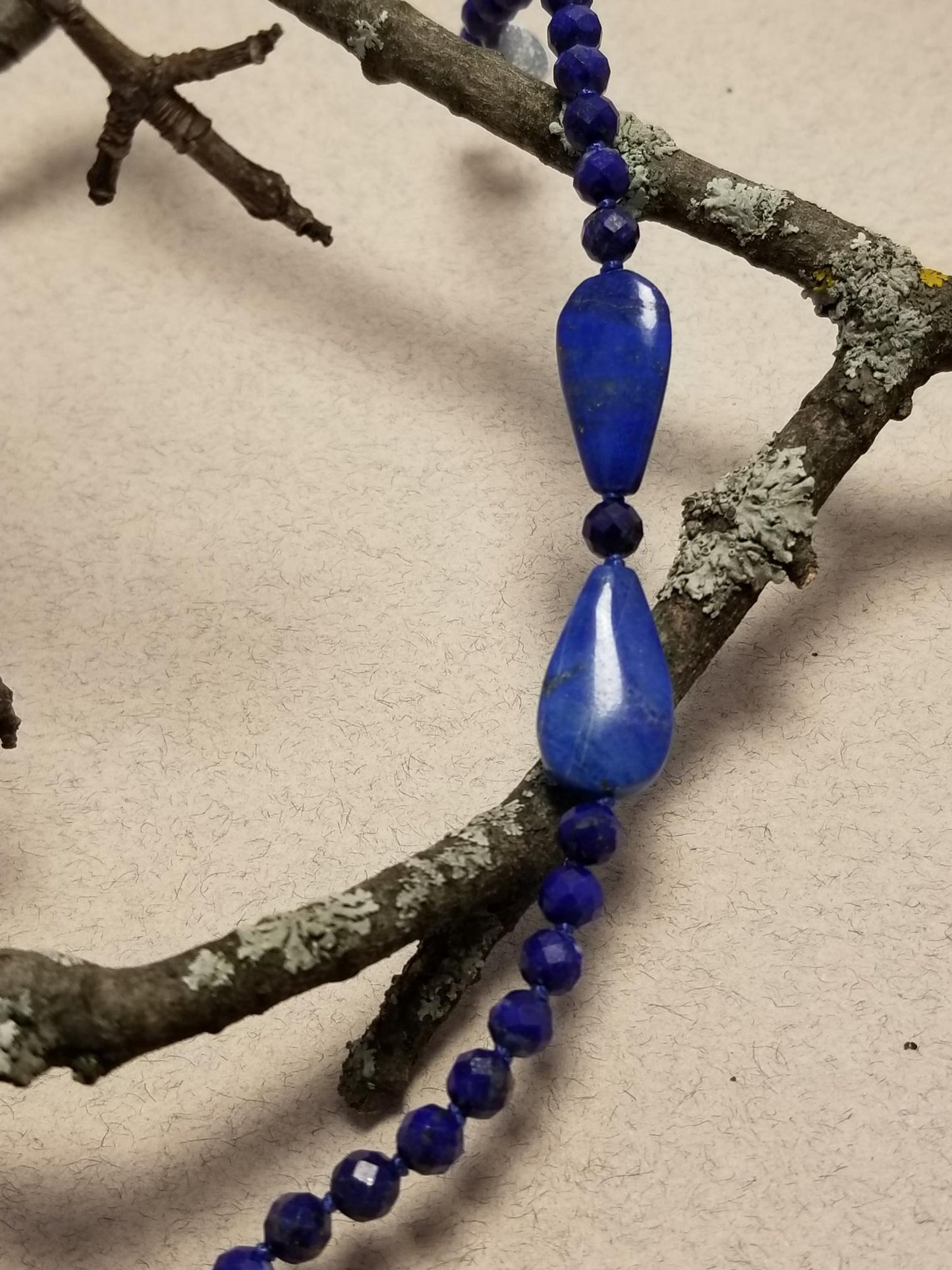 Large Bow Bracelet in Lapis