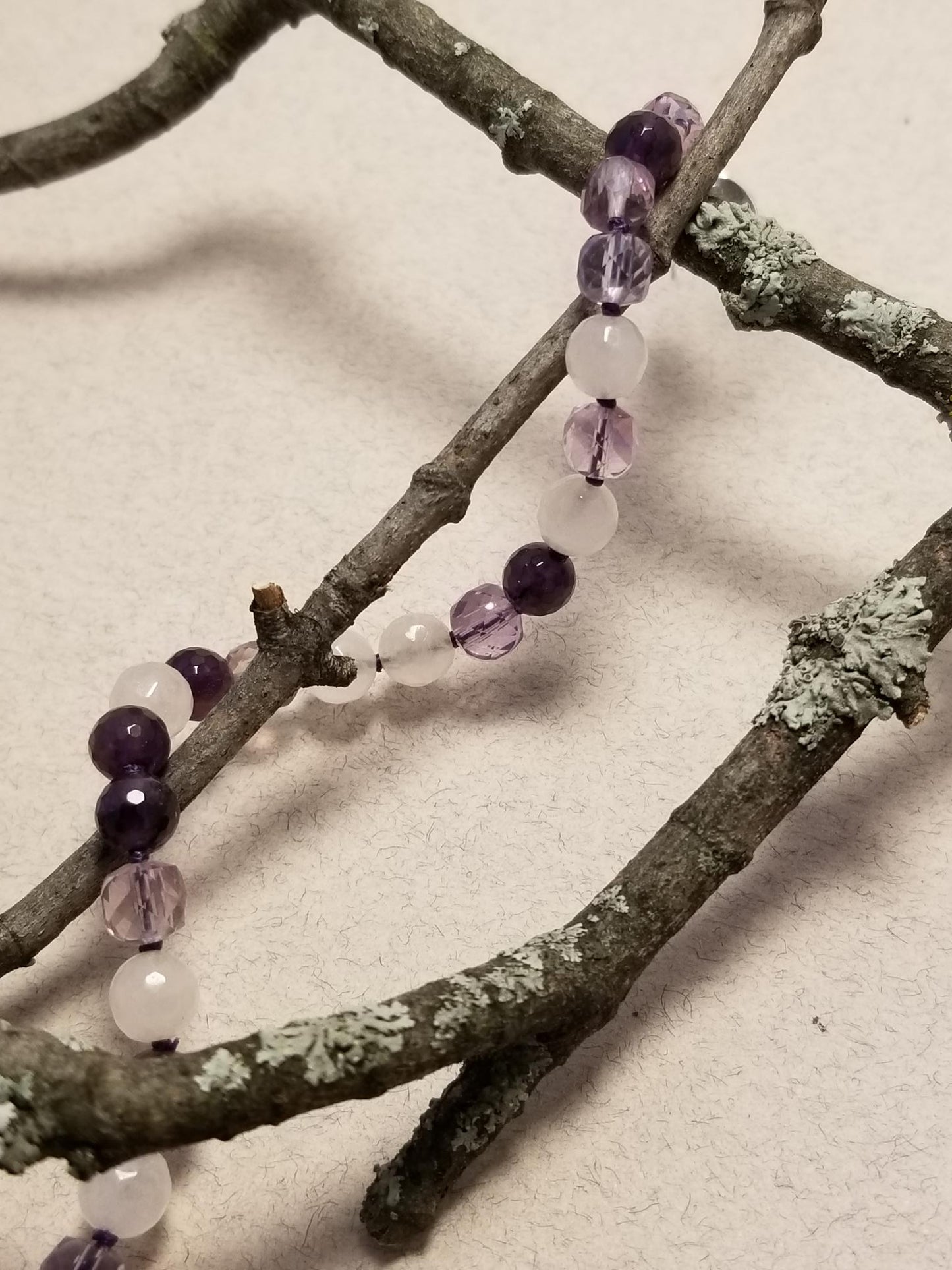 Sown Bracelet in Purple
