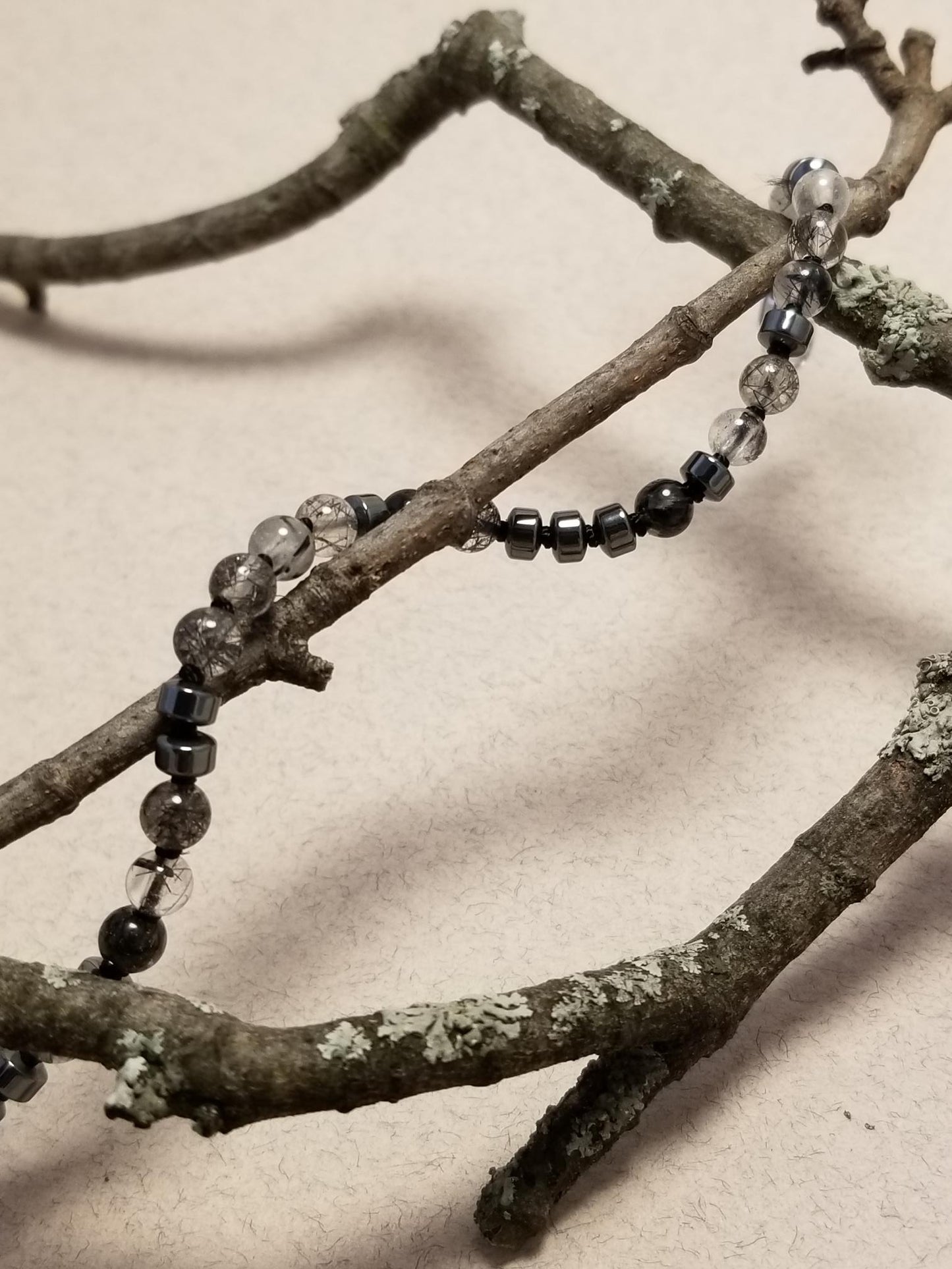 Sown Bracelet in Black
