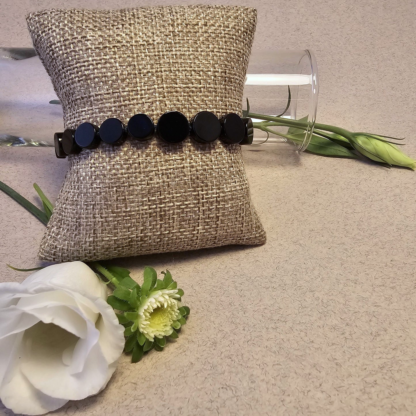 In Circles Black Onyx Bracelet
