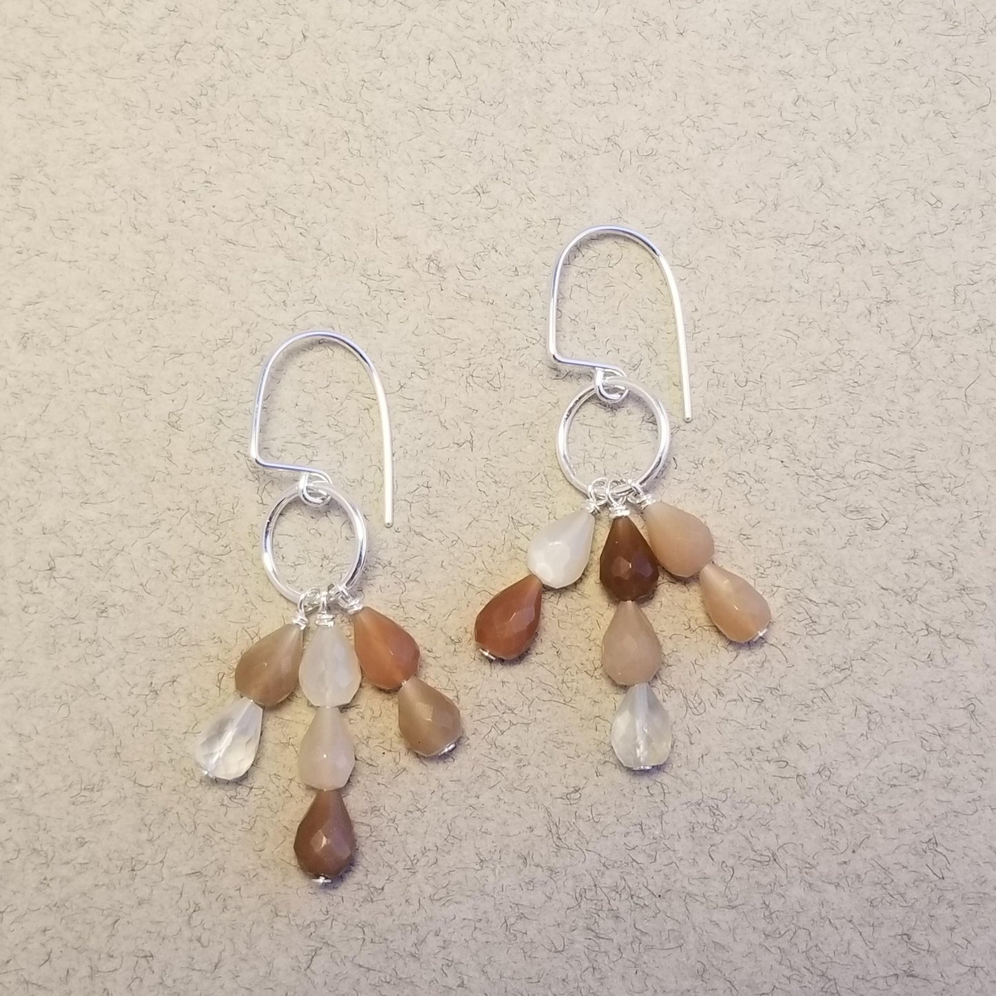 Moonstone Chandelier Earrings