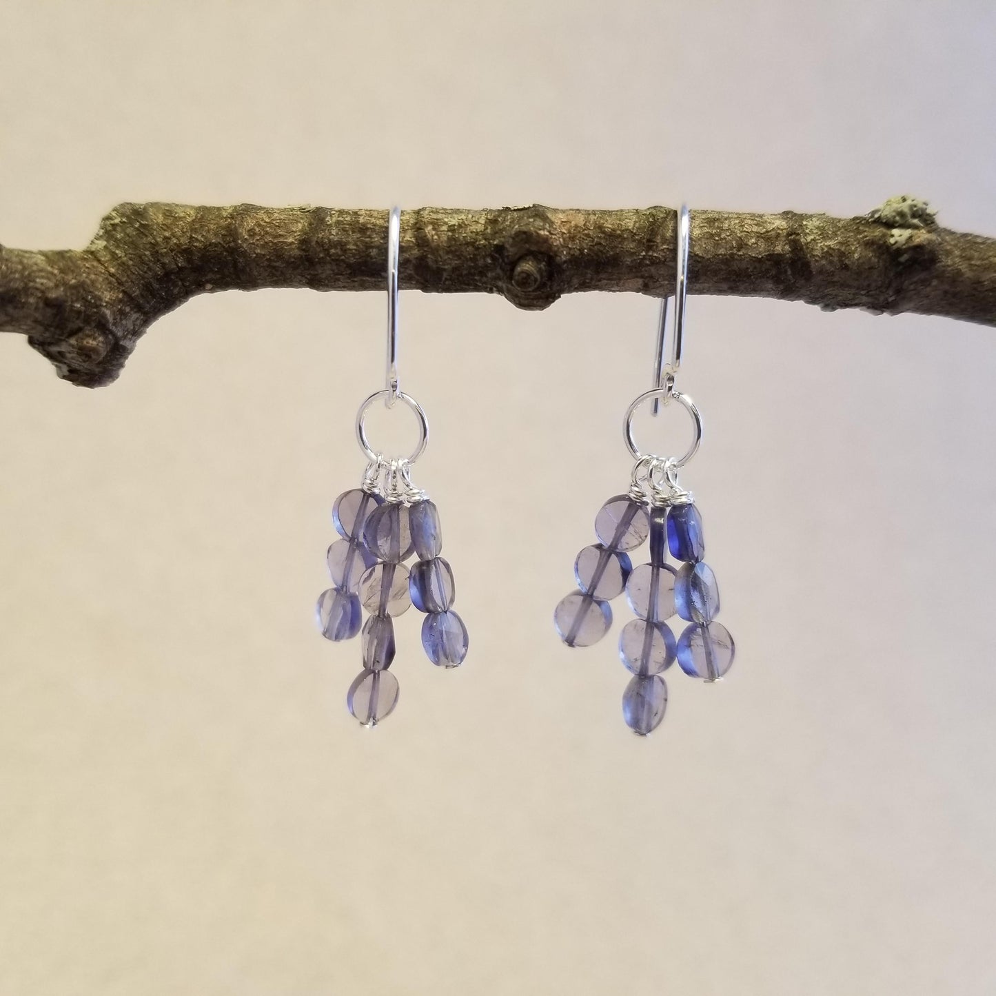 Iolite Chandelier Earrings