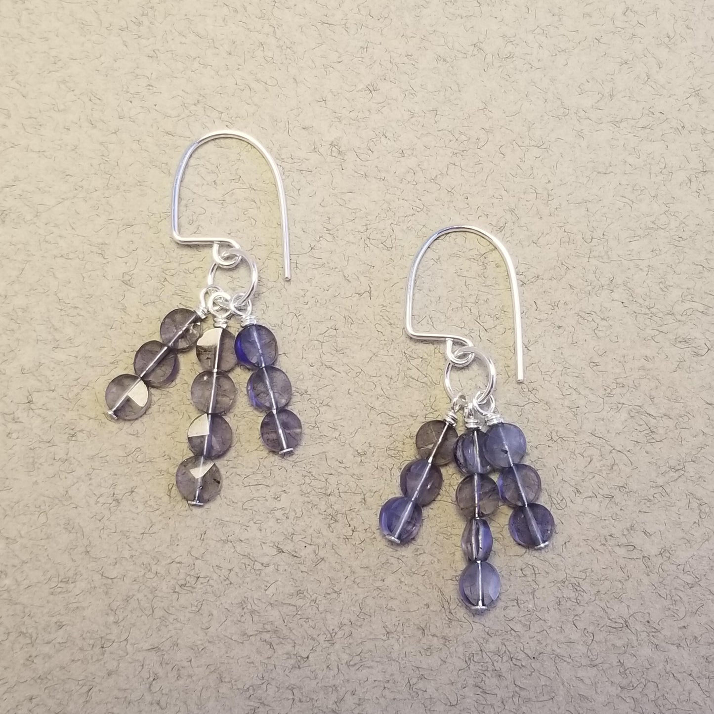 Iolite Chandelier Earrings
