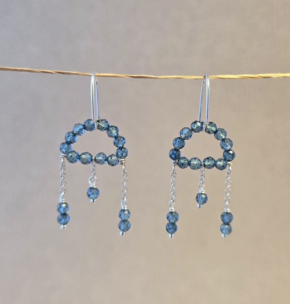 London Blue Topaz Cloud Earrings