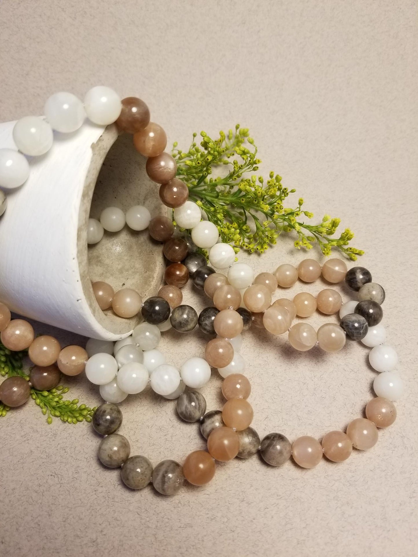 Multi-Coloured Moonstone Necklace