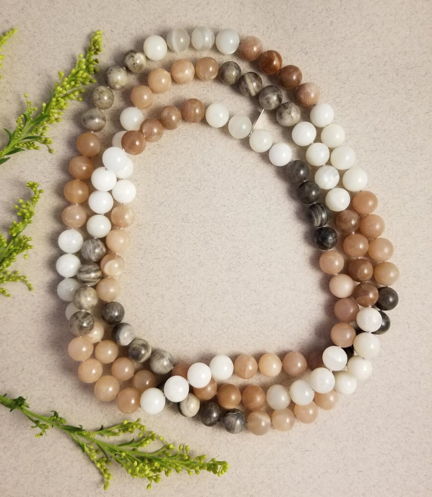 Multi-Coloured Moonstone Necklace