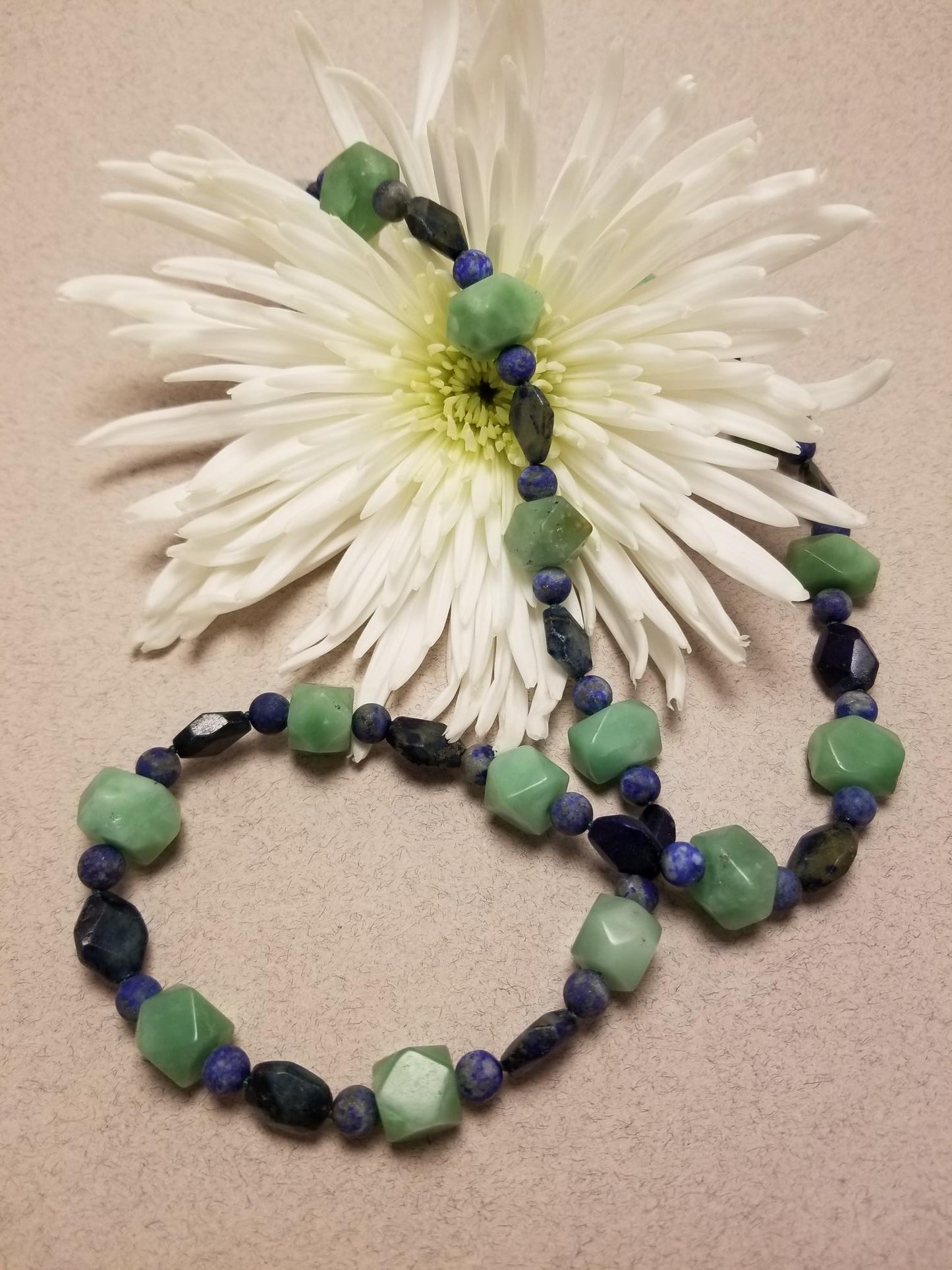 Jade and Lapis Lazuli Necklace