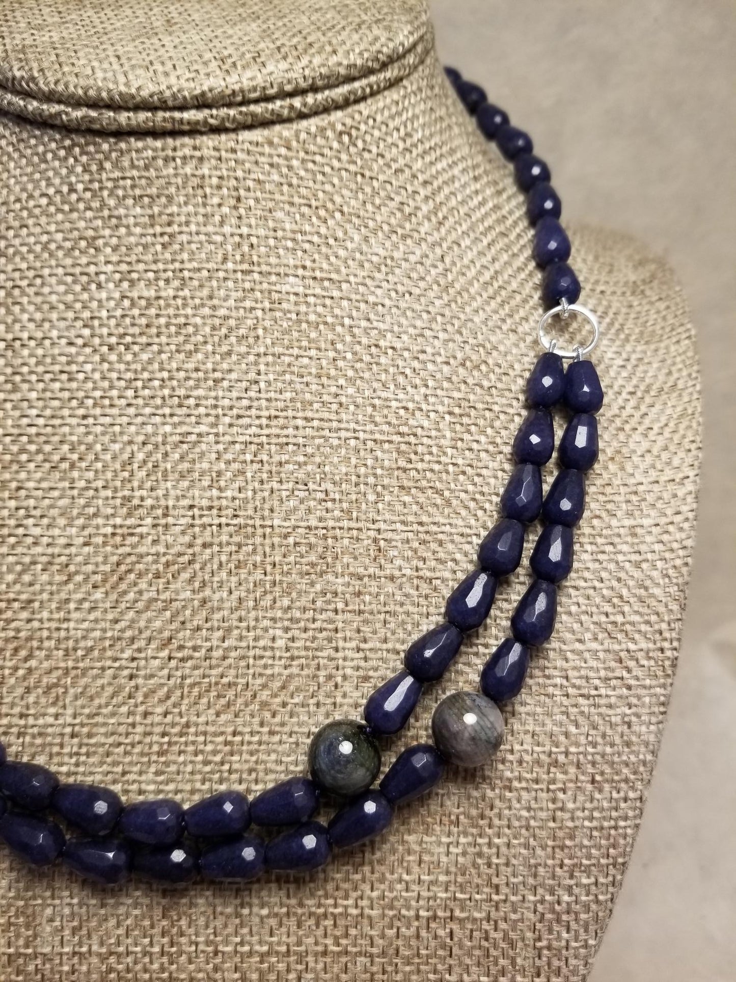 Candy Jade Necklace with Tourmaline Accents