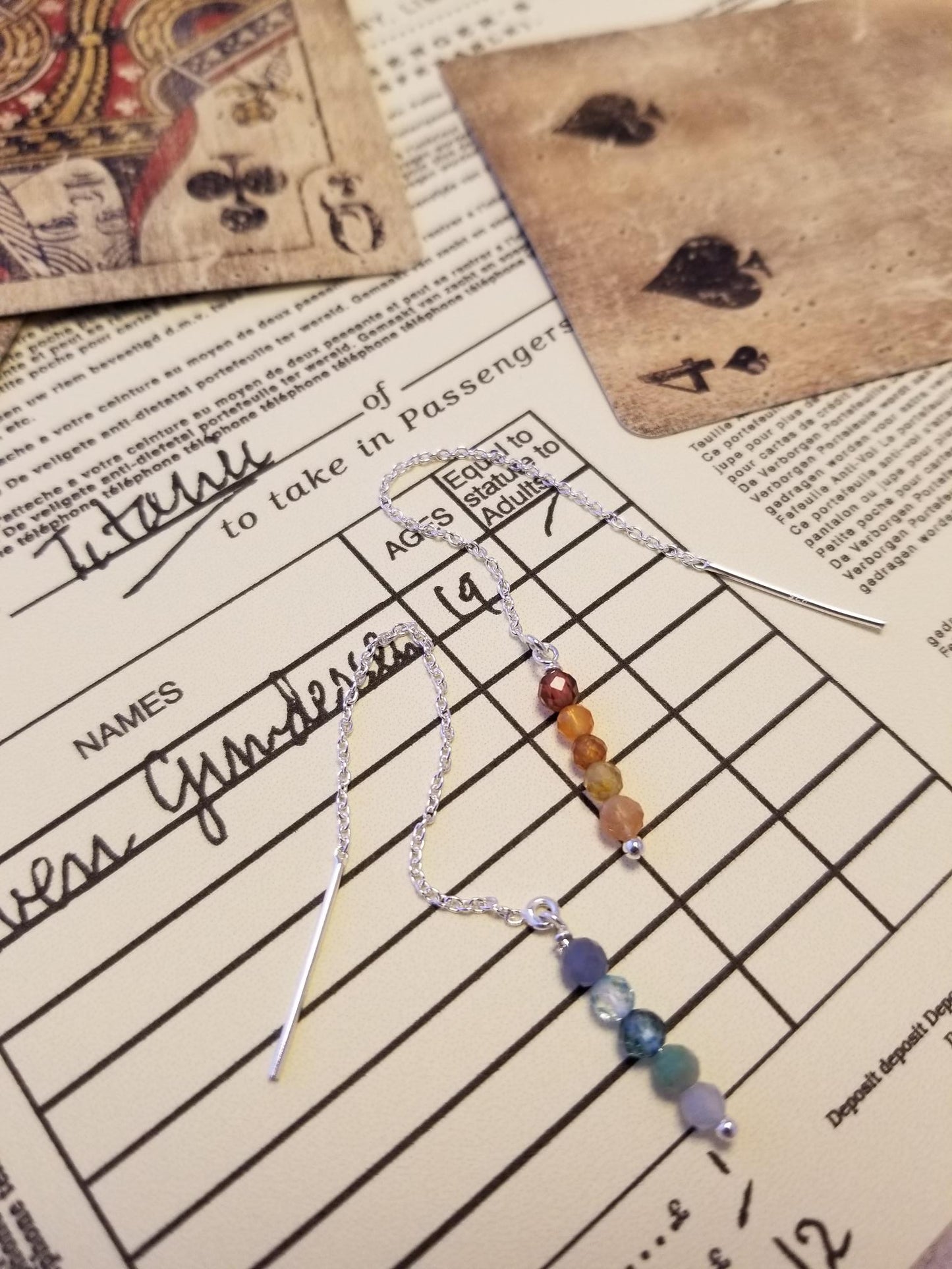 Colour of Film #3: Titanic - Palette Chain Earrings