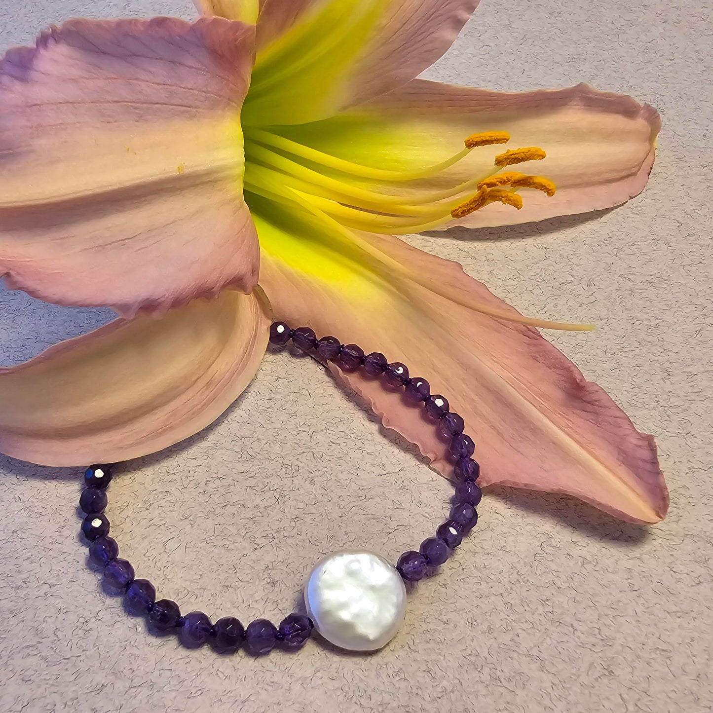 Spare Change Bracelet - Amethyst