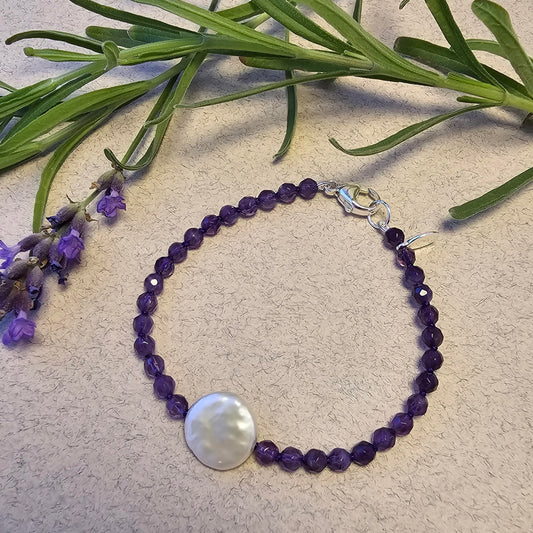 Spare Change Bracelet - Amethyst