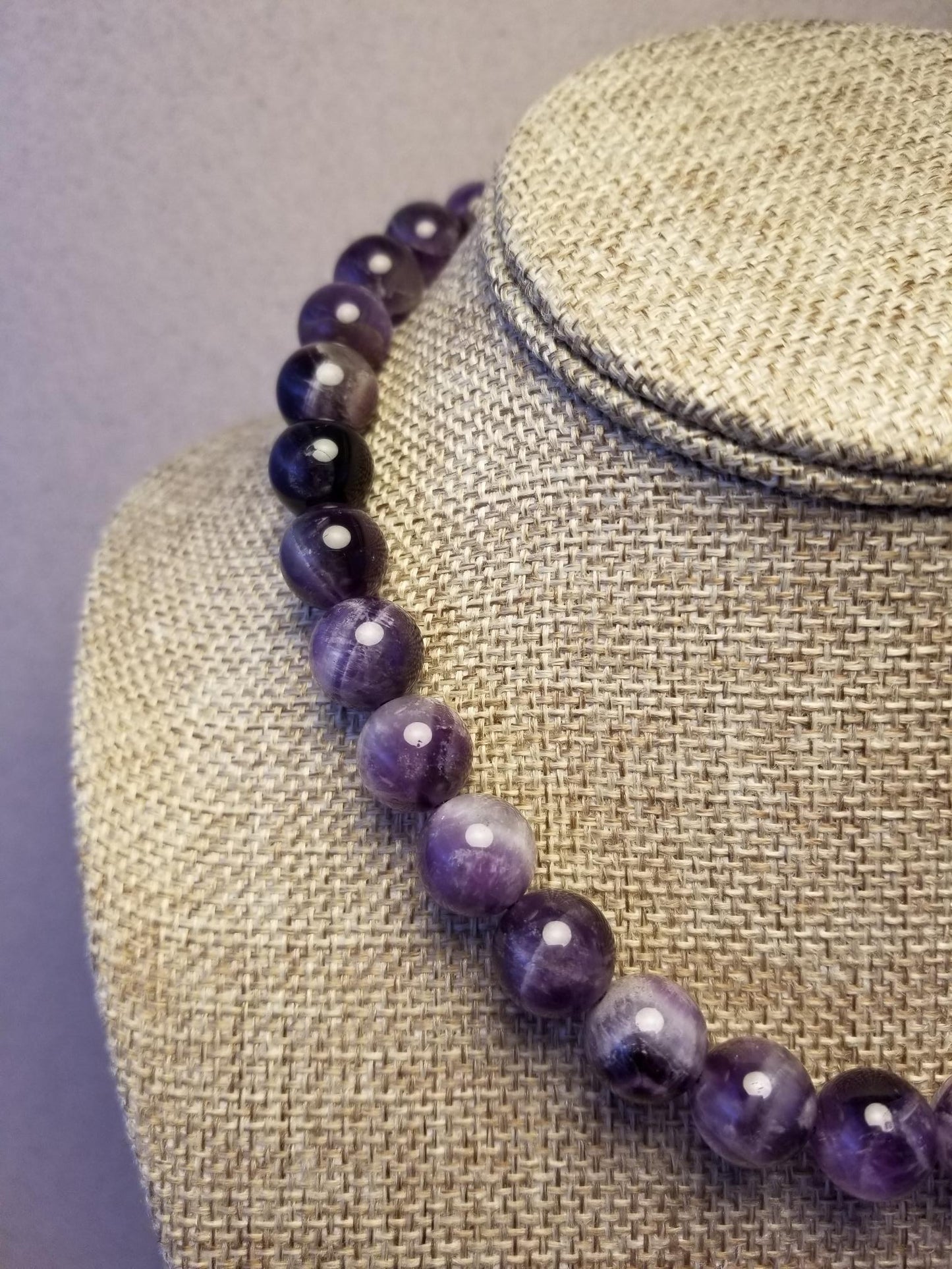 Banded Amethyst Necklace