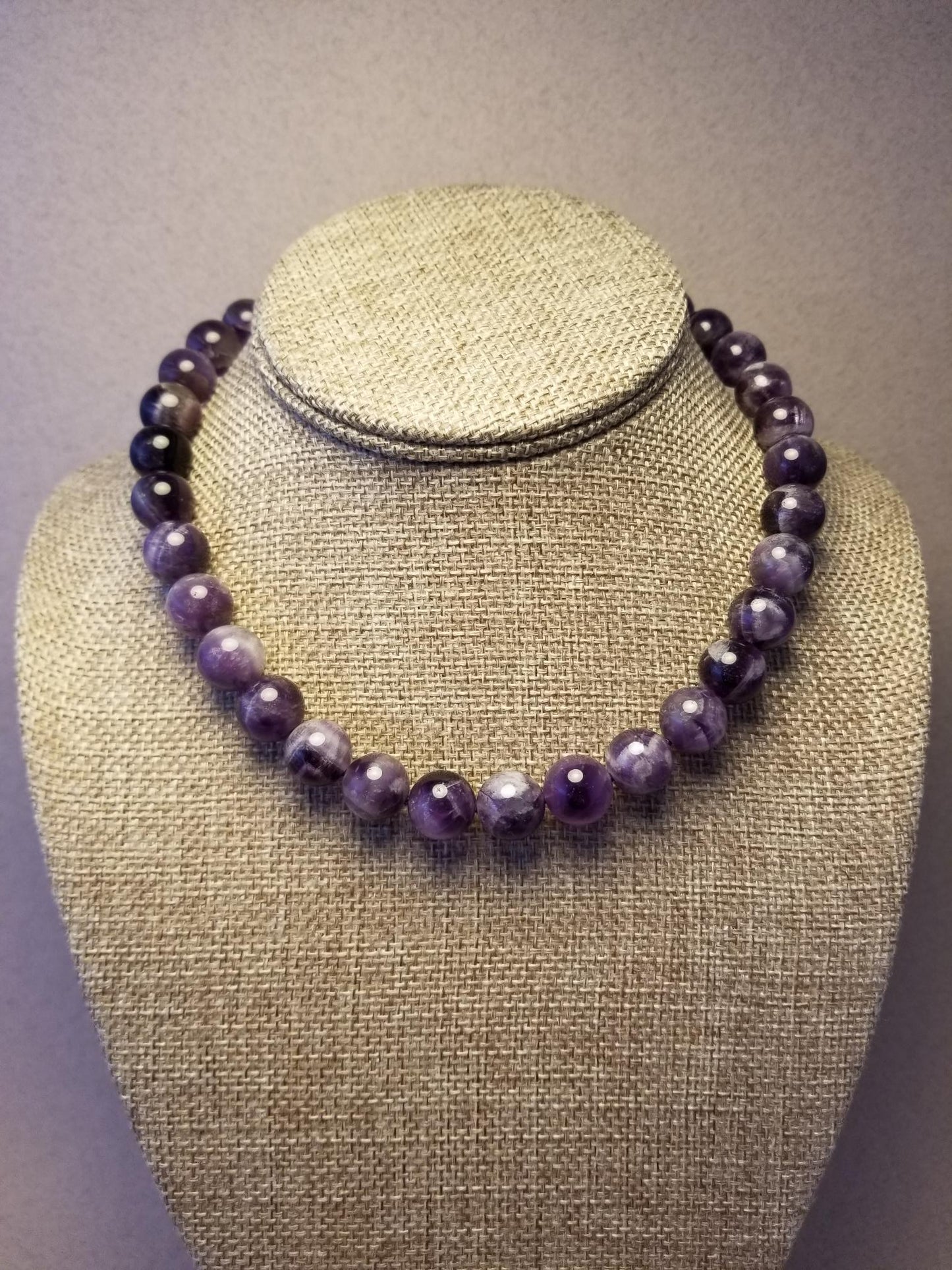 Banded Amethyst Necklace