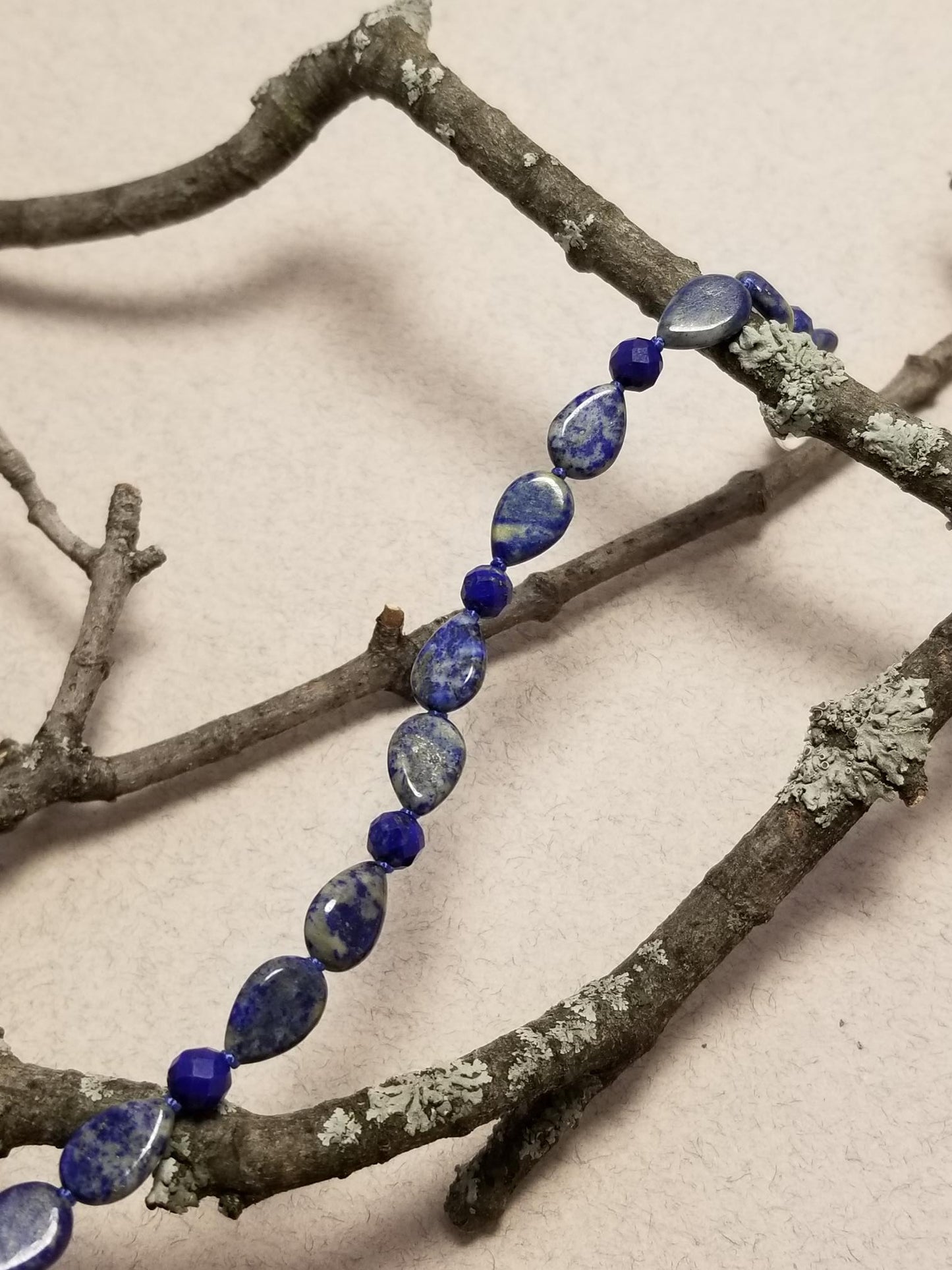 A Bracelet of Mini Bows in Lapis