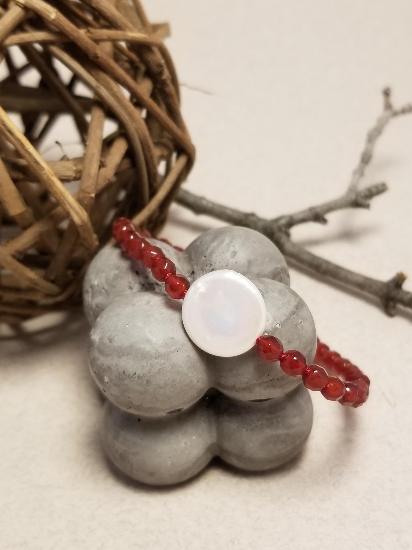 Spare Change Bracelet - Carnelian