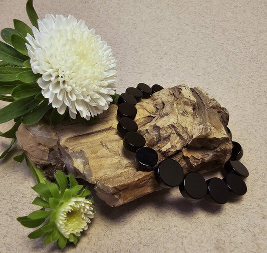 In Circles Black Onyx Bracelet