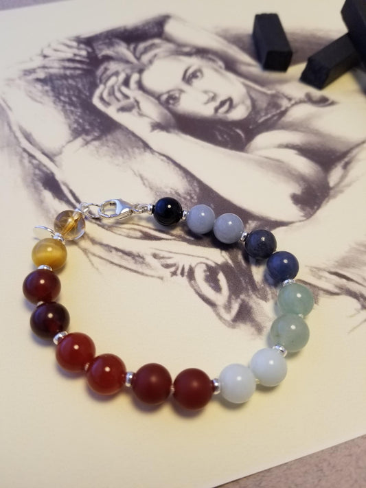 Colour of Film #3: Titanic - Bead Bracelet