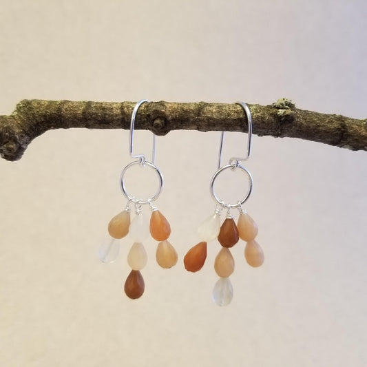 Moonstone Chandelier Earrings