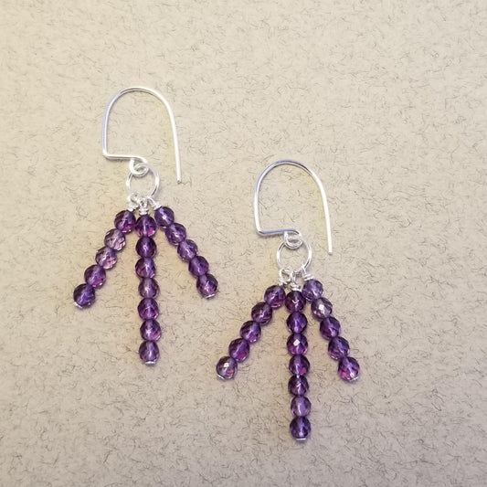 Amethyst Chandelier Earrings