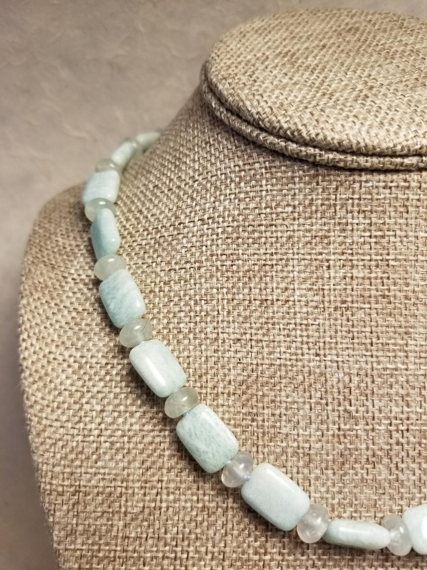 Amazonite and Prehnite Necklace