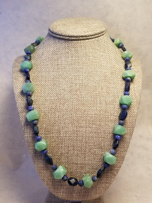 Jade and Lapis Lazuli Necklace