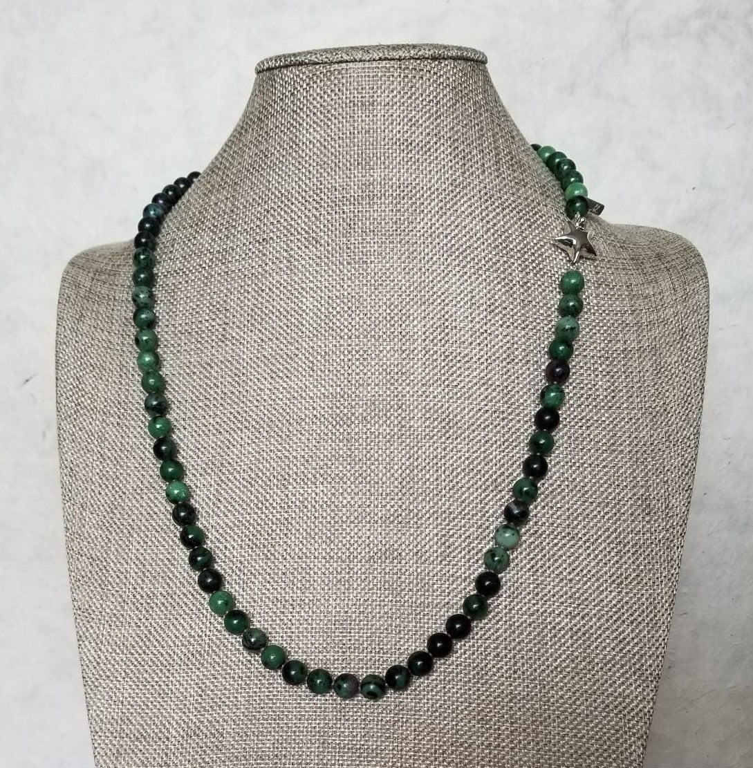 Ruby Zoisite Necklace