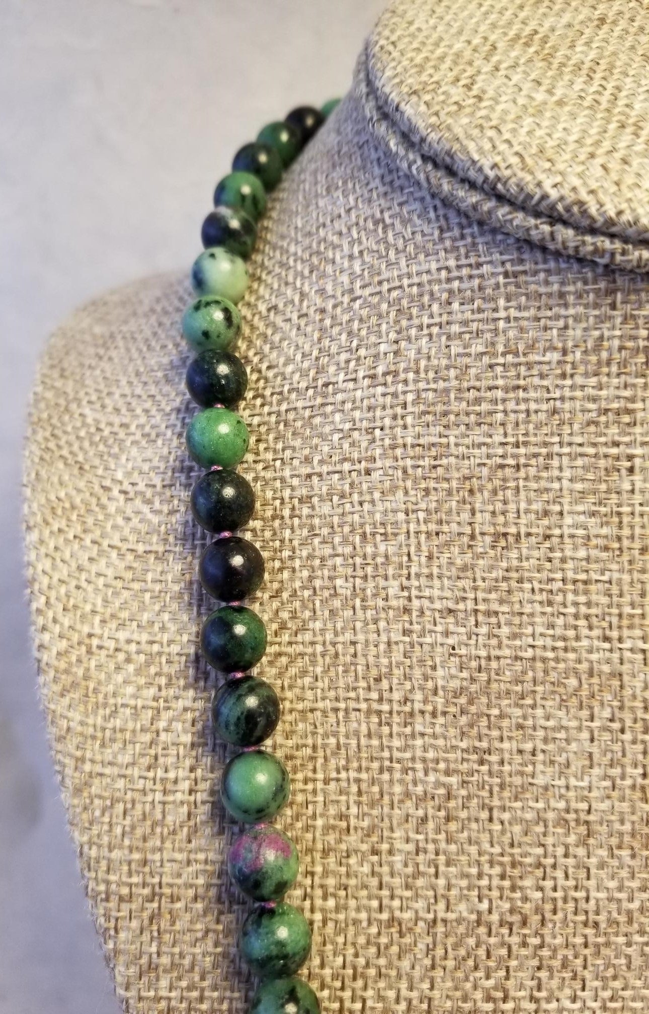 Ruby Zoisite Necklace