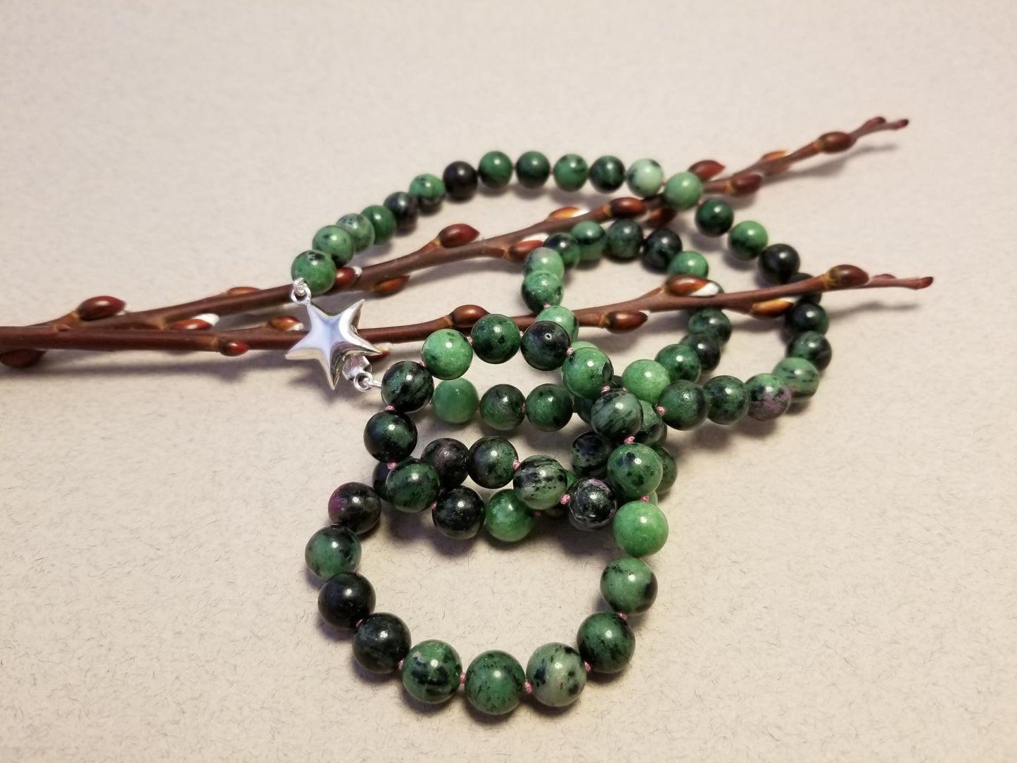 Ruby Zoisite Necklace