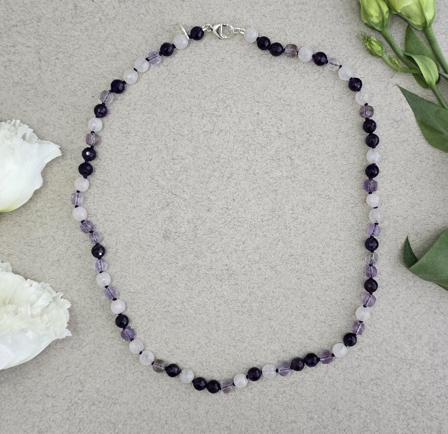 Sown Necklace in Purple