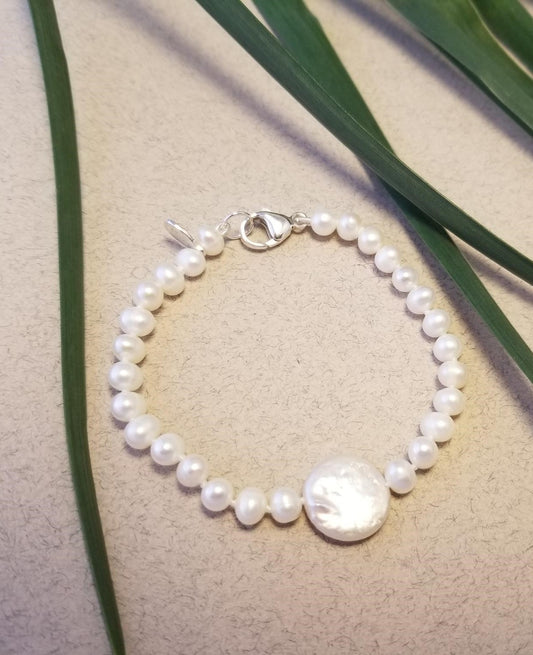 Spare Change Bracelet - Freshwater Pearl